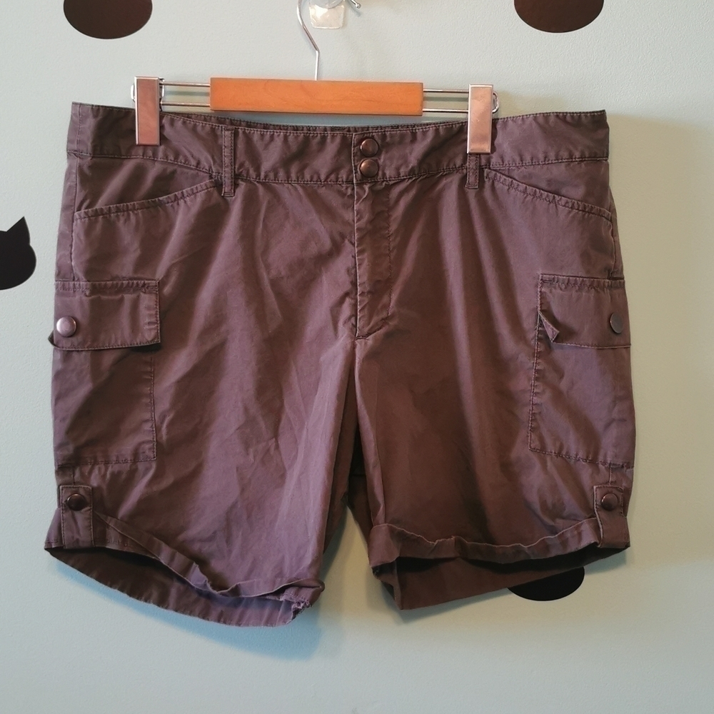 EDDIE Bauer Grey Hiking Cargo Shorts 12